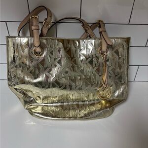 Michael Kors Shimmering Gold Tote